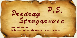 Predrag Strugarević vizit kartica